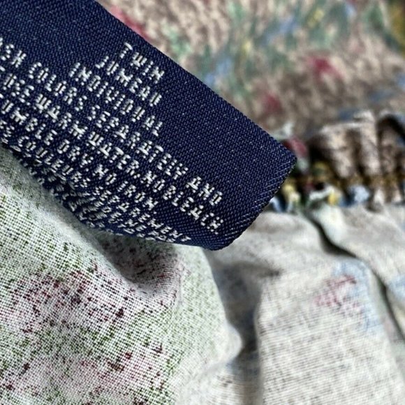 Ralph Lauren Rare Fitted Sheet Bedding Leland Fair Isle Twin Sz 80s Vintage - Picture 4 of 5